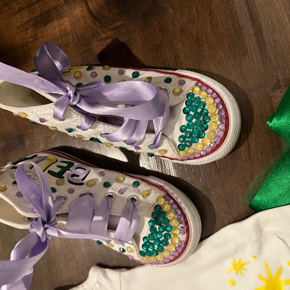 Bella!! 4T Custom Disney Princess Tiana Outfit with shoes (9 toddler) - Picture 5 of 7